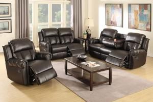 Clave Collection F6709 Espreso Reclining Sofa & Loveseat Set